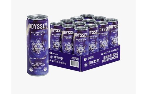 Odyssey - Sparkling Mushroom Elixir Caffeine 85mg 12oz