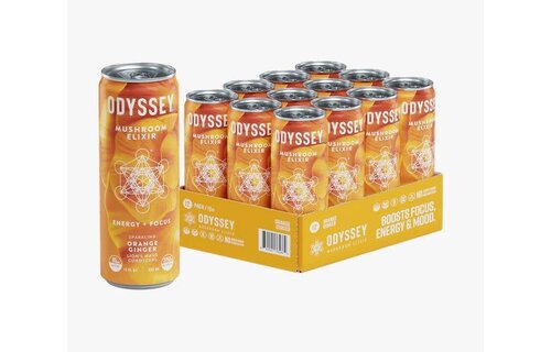Odyssey - Sparkling Mushroom Elixir Caffeine 85mg 12oz