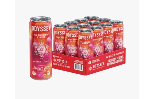 Odyssey - Sparkling Mushroom Elixir Caffeine 85mg 12oz