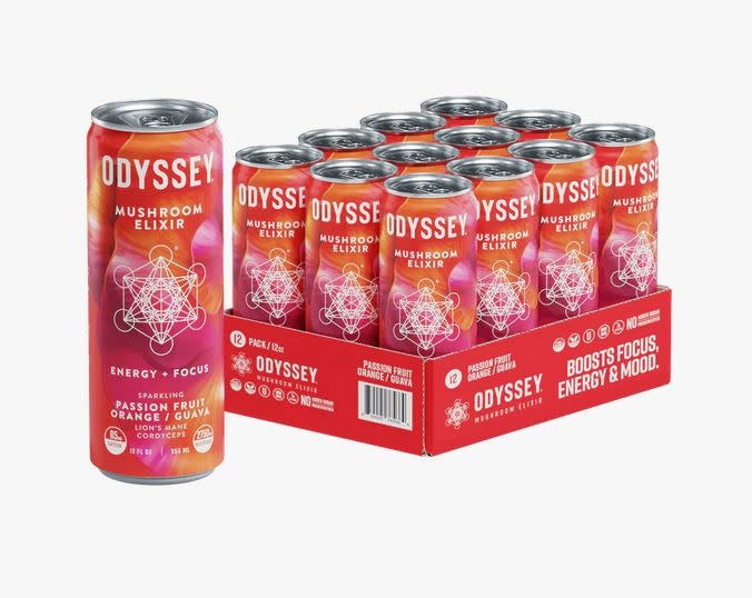 Odyssey - Sparkling Mushroom Elixir Caffeine 85mg 12oz