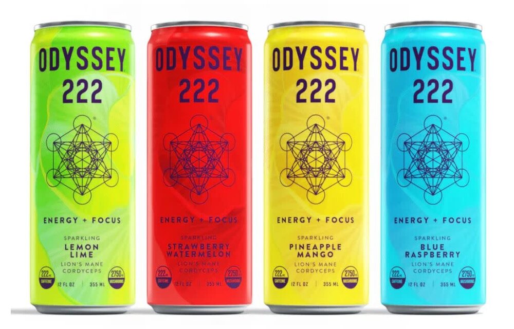 Odyssey - Sparkling Mushroom Elixir 222 Caffeine 222mg 12oz