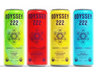 Odyssey - Sparkling Mushroom Elixir 222 Caffeine 222mg 12oz