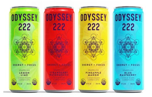Odyssey - Sparkling Mushroom Elixir 222 Caffeine 222mg 12oz