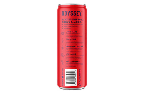 Odyssey - Sparkling Mushroom Elixir 222 Caffeine 222mg 12oz