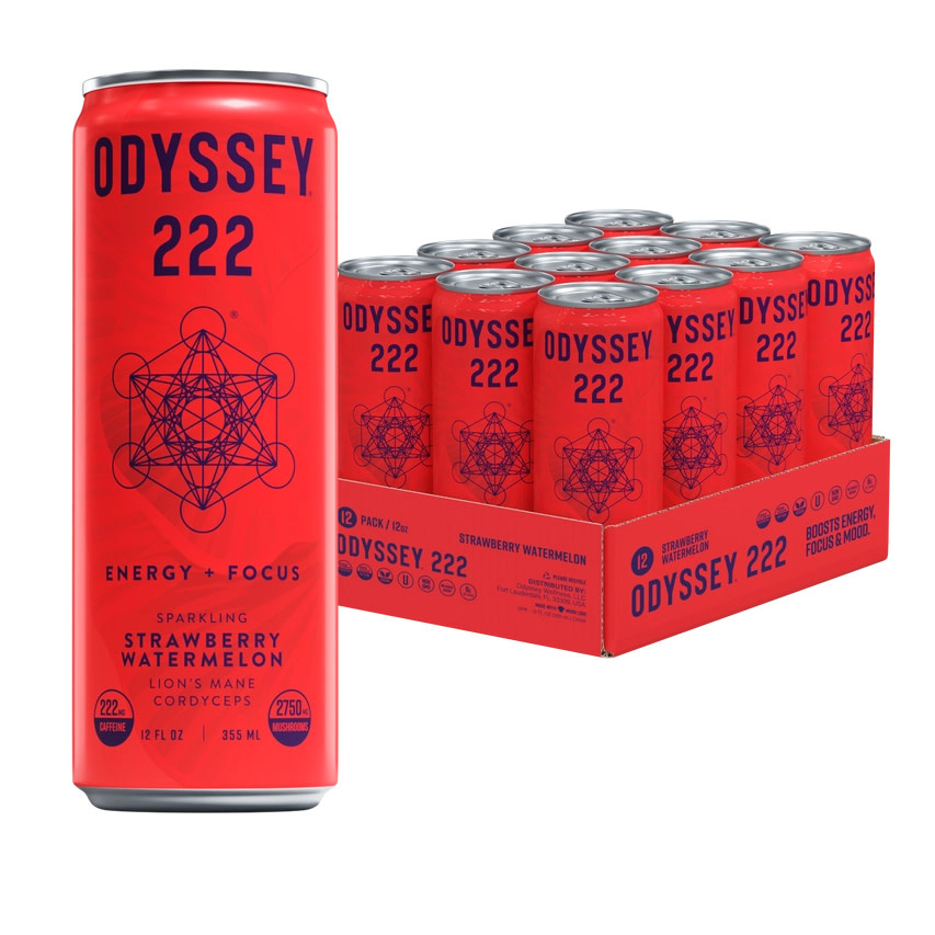 Odyssey - Sparkling Mushroom Elixir 222 Caffeine 222mg 12oz