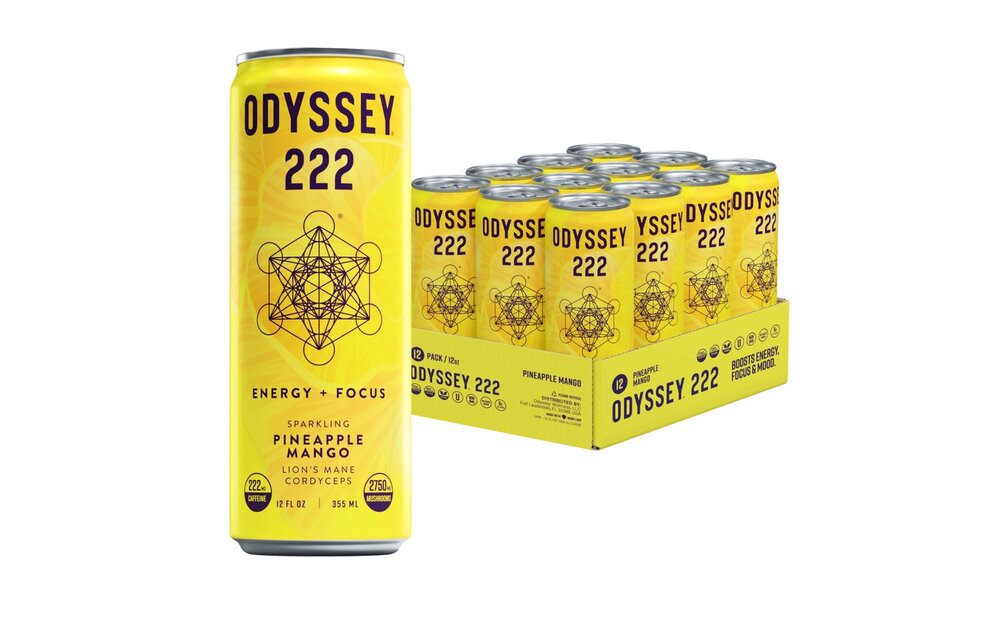 Odyssey - Sparkling Mushroom Elixir 222 Caffeine 222mg 12oz