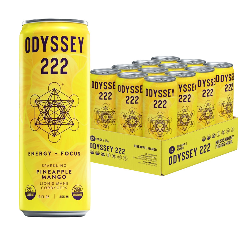 Odyssey - Sparkling Mushroom Elixir 222 Caffeine 222mg 12oz