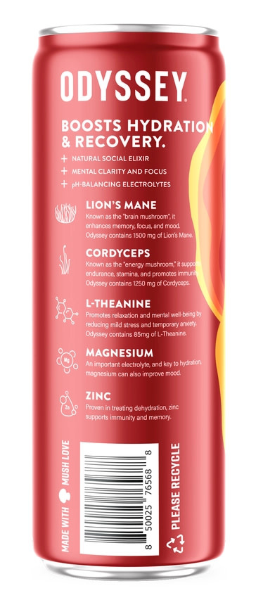 Odyssey - Sparkling Mushroom Elixir REVIVE Caffeine 0mg 12oz