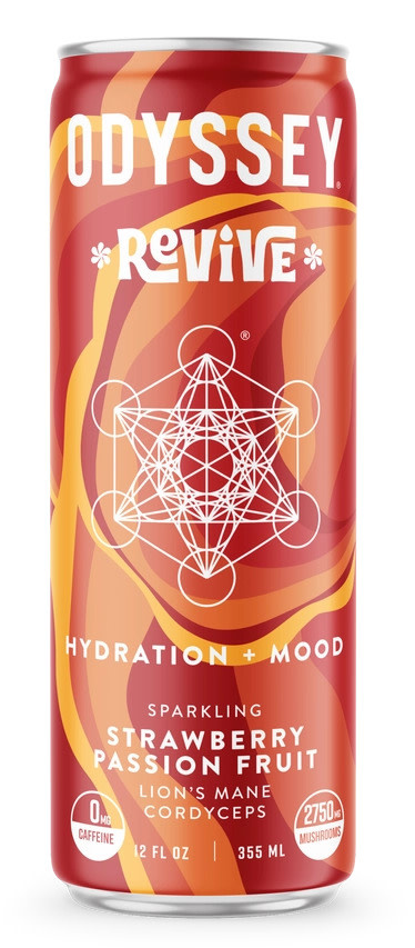 Odyssey - Sparkling Mushroom Elixir REVIVE Caffeine 0mg 12oz