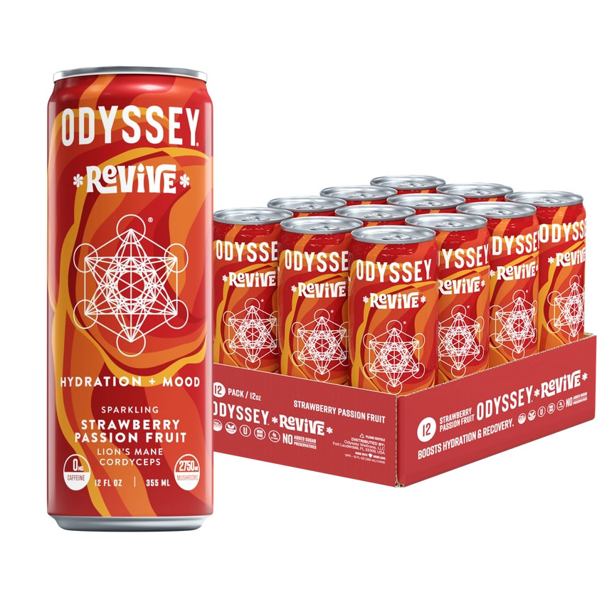 Odyssey - Sparkling Mushroom Elixir REVIVE Caffeine 0mg 12oz
