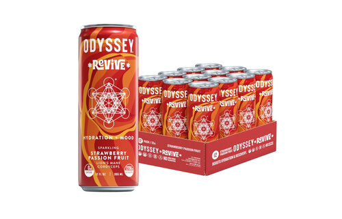 Odyssey - Sparkling Mushroom Elixir REVIVE Caffeine 0mg 12oz