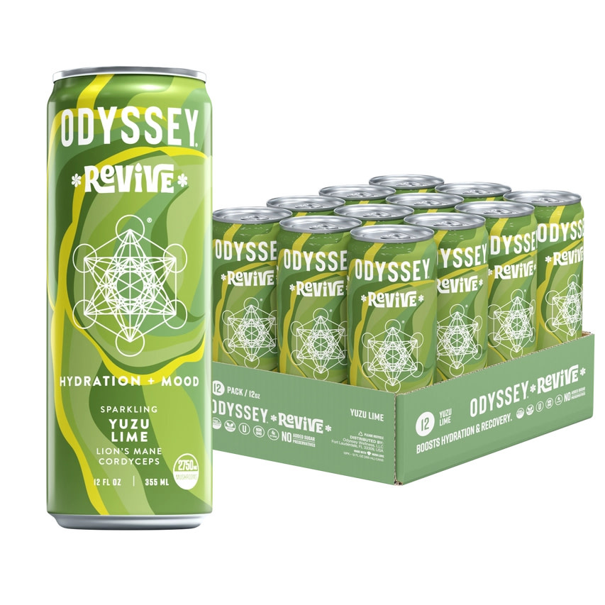 Odyssey - Sparkling Mushroom Elixir REVIVE Caffeine 0mg 12oz