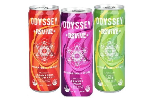 Odyssey - Sparkling Mushroom Elixir REVIVE Caffeine 0mg 12oz