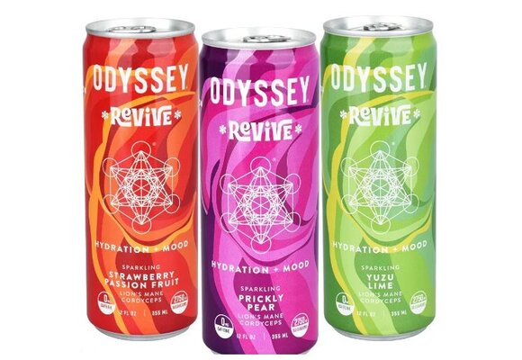 Odyssey - Sparkling Mushroom Elixir REVIVE Caffeine 0mg 12oz
