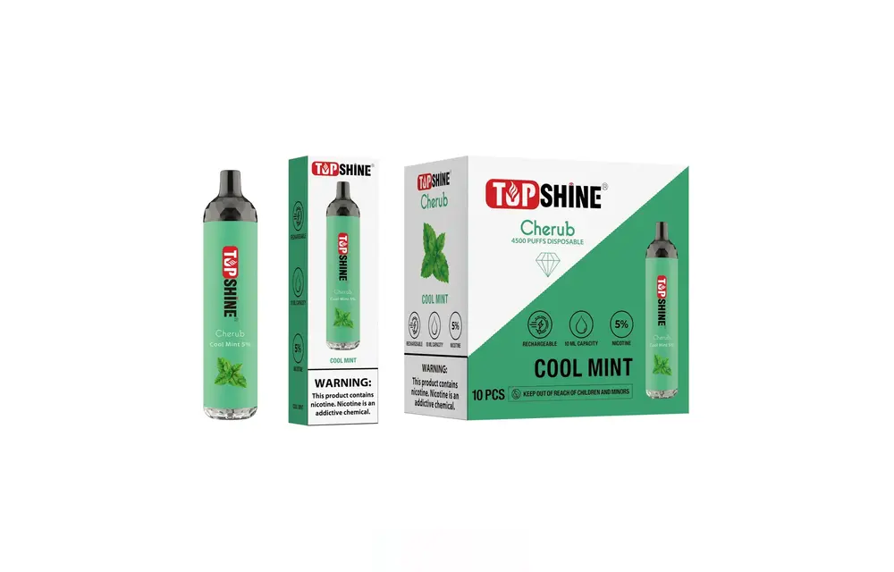 Top Shine - Disposable Vape CHERUB Rechargeable 4500 - TGR-NOW Smoke Vape  Delivery Los Angeles