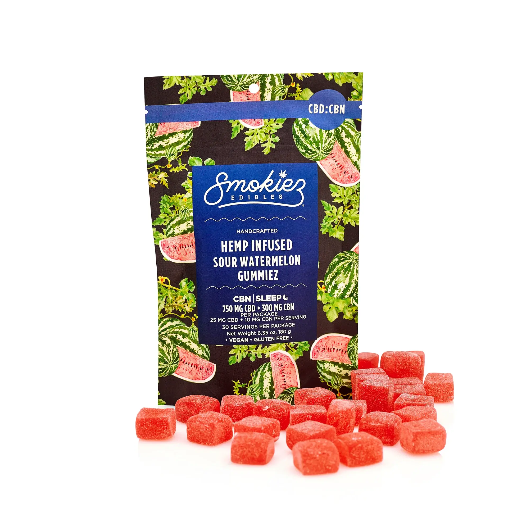 Smokiez - CBD Edible Gummies 750mg CBD 300mg CBN 30ct