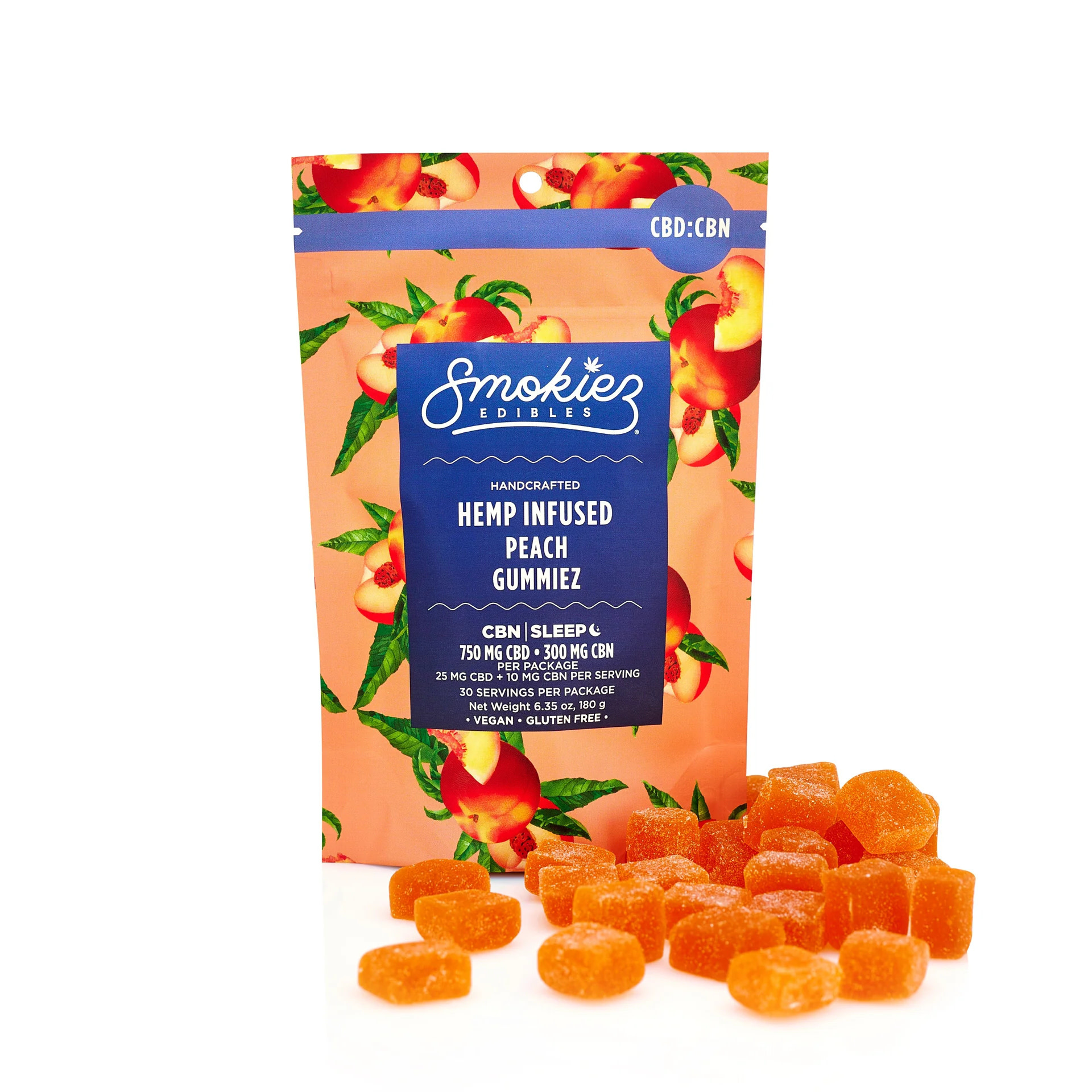 Smokiez - CBD Edible Gummies 750mg CBD 300mg CBN 30ct