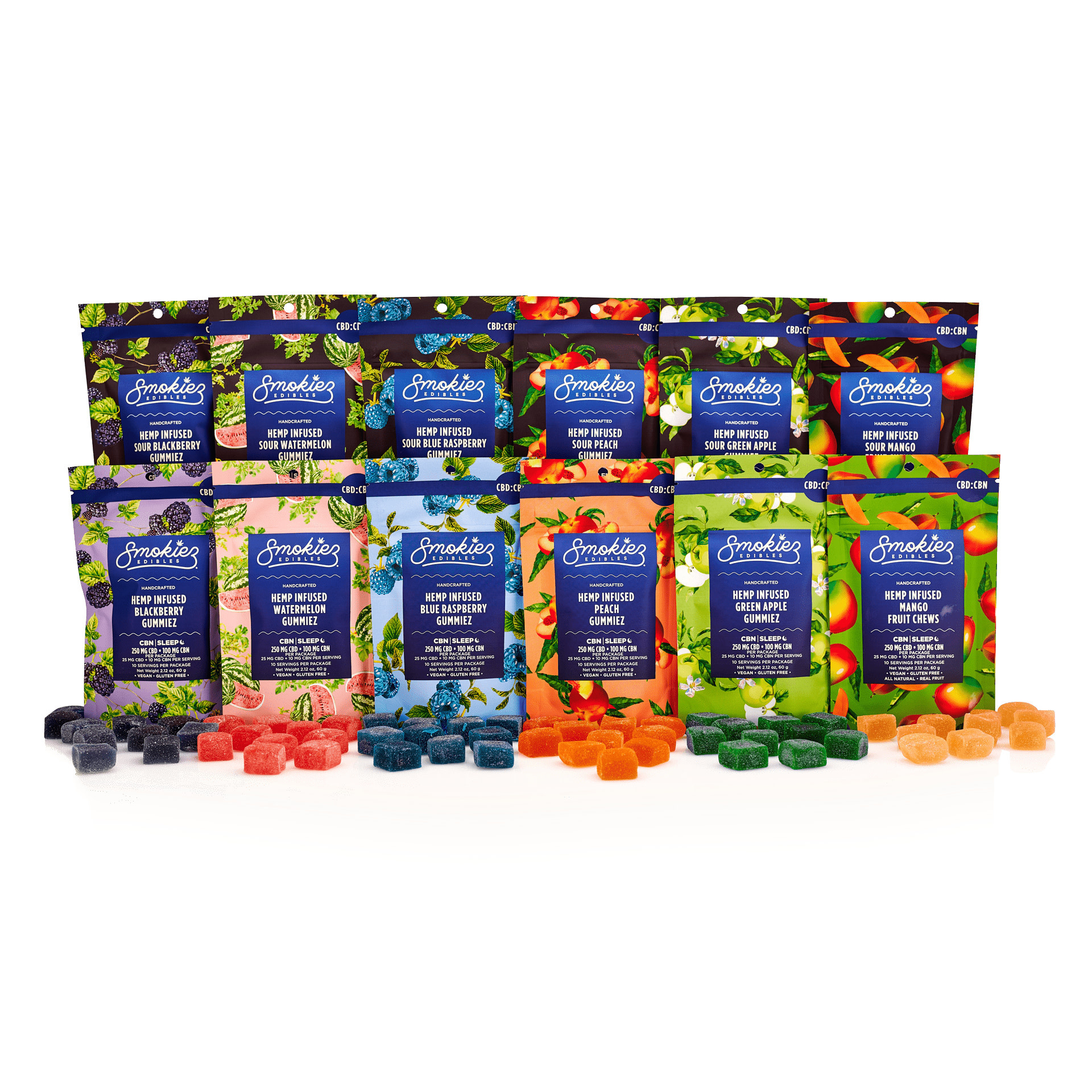 Smokiez - CBD Edible Gummies 750mg CBD 300mg CBN 30ct