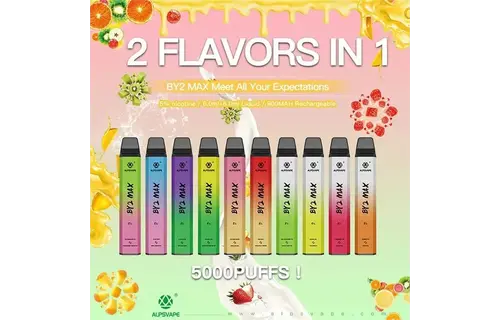 AlpsVape - Disposable Vape BY 2 MAX 2 in 1 Rechargeable 5000 Puffs