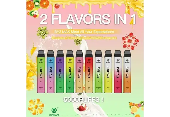 AlpsVape - Disposable Vape BY 2 MAX 2 in 1 Rechargeable 5000 Puffs