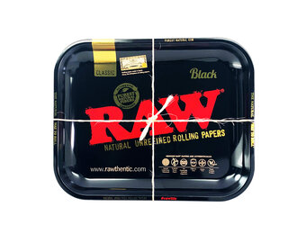 Raw - Rolling Tray Black (Large)