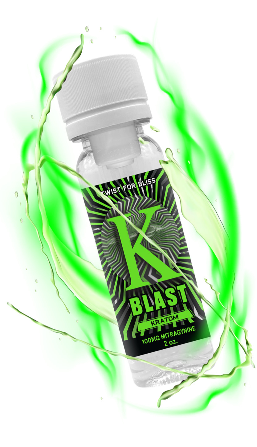 K Blast - Kratom Liquid Shot 100mg. 2oz.
