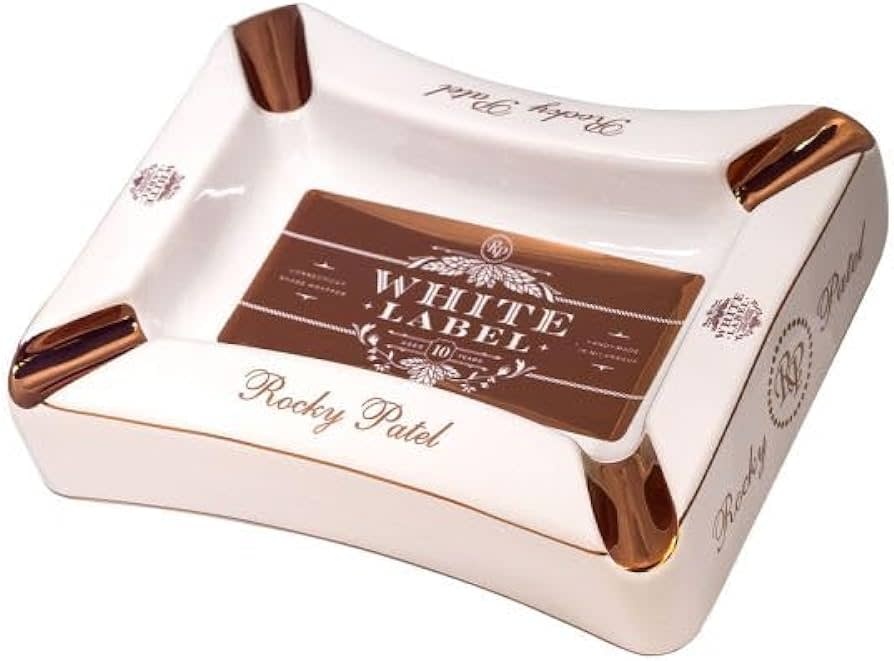 Rocky Patel - Porcelain Ashtray White Label 10.5"