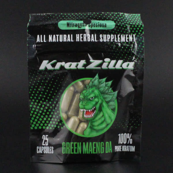 Kratzilla - Kratom Capsule Green Maeng Da 25ct (Sample)