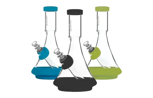 Grav - Water Pipe 8" Deco Beaker w/ Silicone Accents