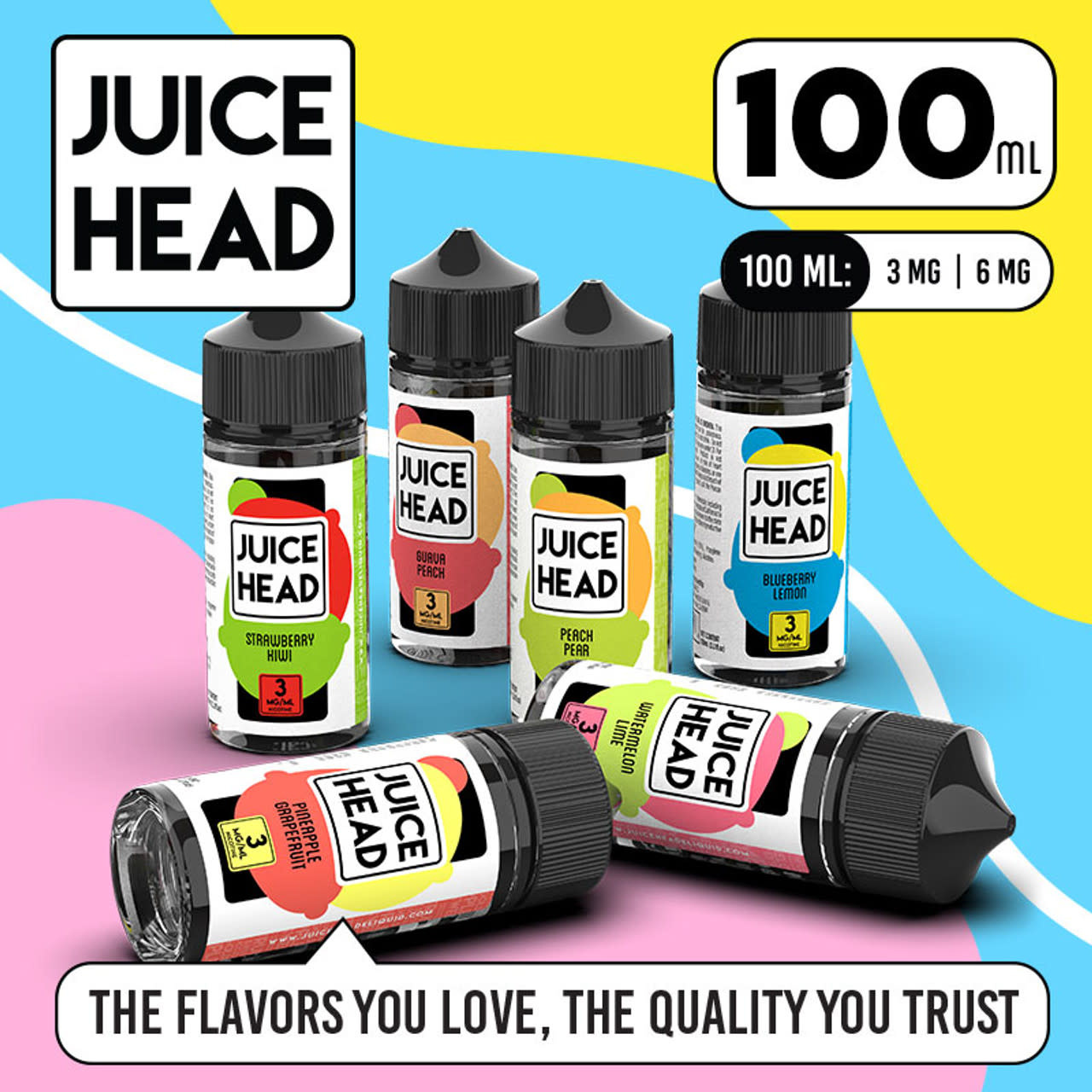 Juice Head - Vape Juice 100ml. - TGR-NOW Smoke Vape Delivery Los Angeles
