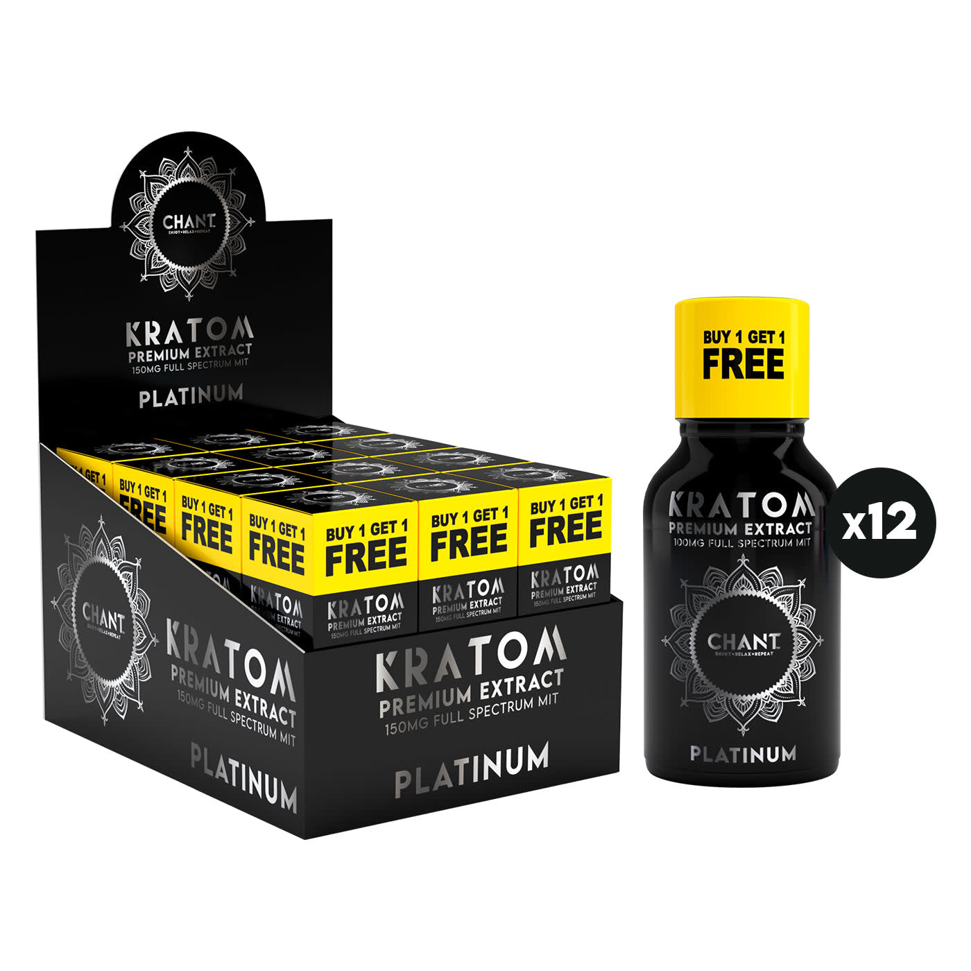 Chant - Premium Kratom Extract Liquid Shot Full Spectrum MIT