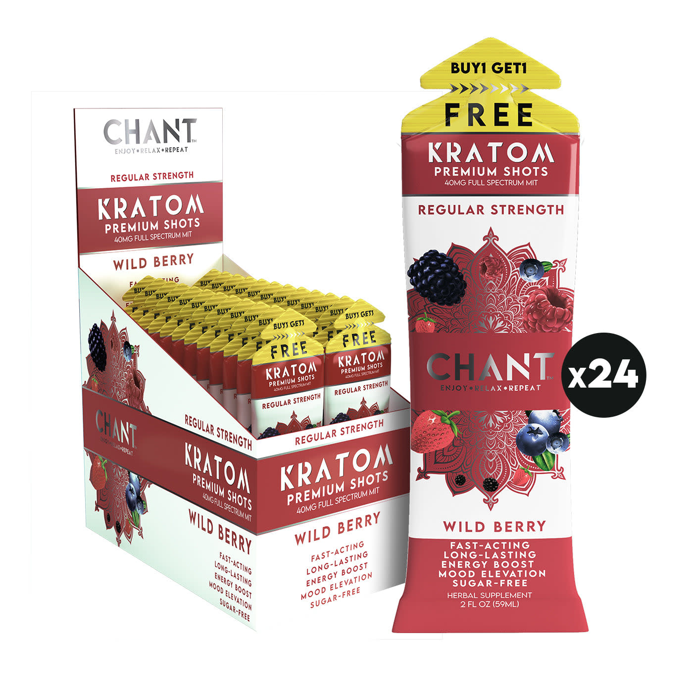 Chant - Kratom Premium Shots Full Spectrum MIT 40mg