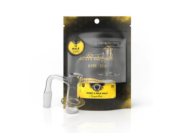 Honeybee Herb - Quartz Banger BLACK LABEL Honey & Milk Halo 14mm 90°