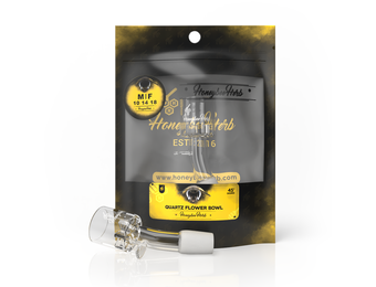 Honeybee Herb - Quartz Flower Bowl 14mm 45°