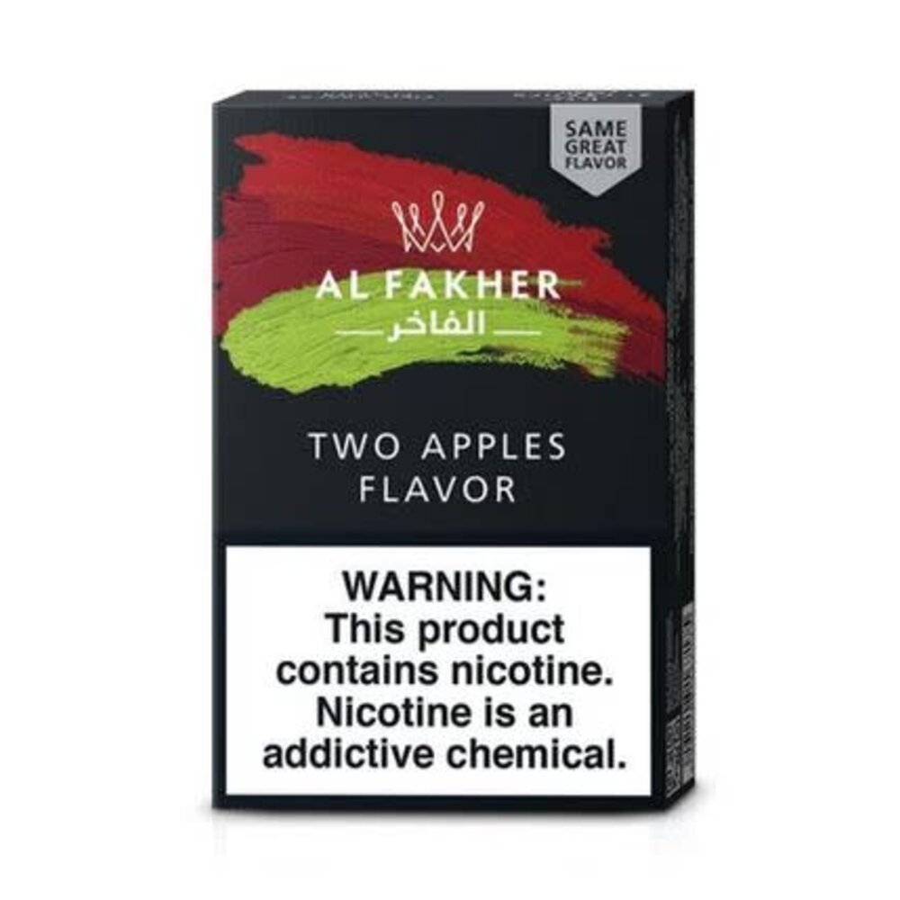 Al Fakher Hookah Tobacco Two Apples 50g TGRNOW Smoke Vape Delivery