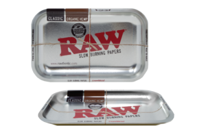 Raw - Rolling Tray Metallic Silver (Small)