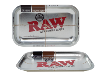 Raw - Rolling Tray Metallic Silver (Small)