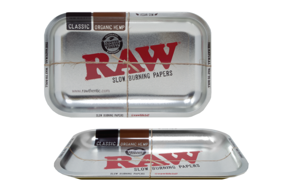Raw - Rolling Tray Metallic Silver (Small)
