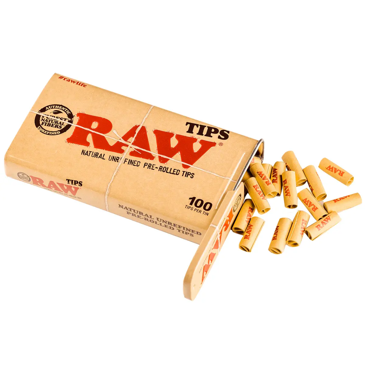 RAW – Natural Pre‑Rolled Rolling Tips