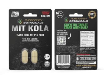 Pure Infinity Botanicals - Kratom Kola Extract Tablets 150MG 2ct