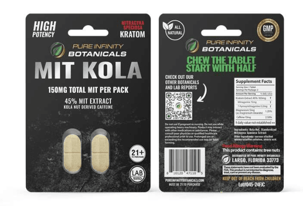Pure Infinity Botanicals - Kratom Kola Extract Tablets 150MG 2ct