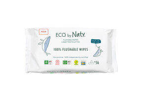 Eco by Naty - Compostable Wipes Unsceneted 56ct (single pack)