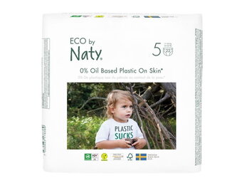 Eco by Naty - Diapers 0% Oil-Based Plastics Size 5 22ct (24-55lbs)