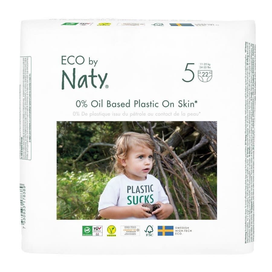 Eco by Naty - Diapers 0% Oil-Based Plastics Size 5 22ct (24-55lbs)