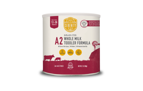 Serenity Kids - Toddler Formula Powder A2 Whole Milk 12-36mo 12.7oz