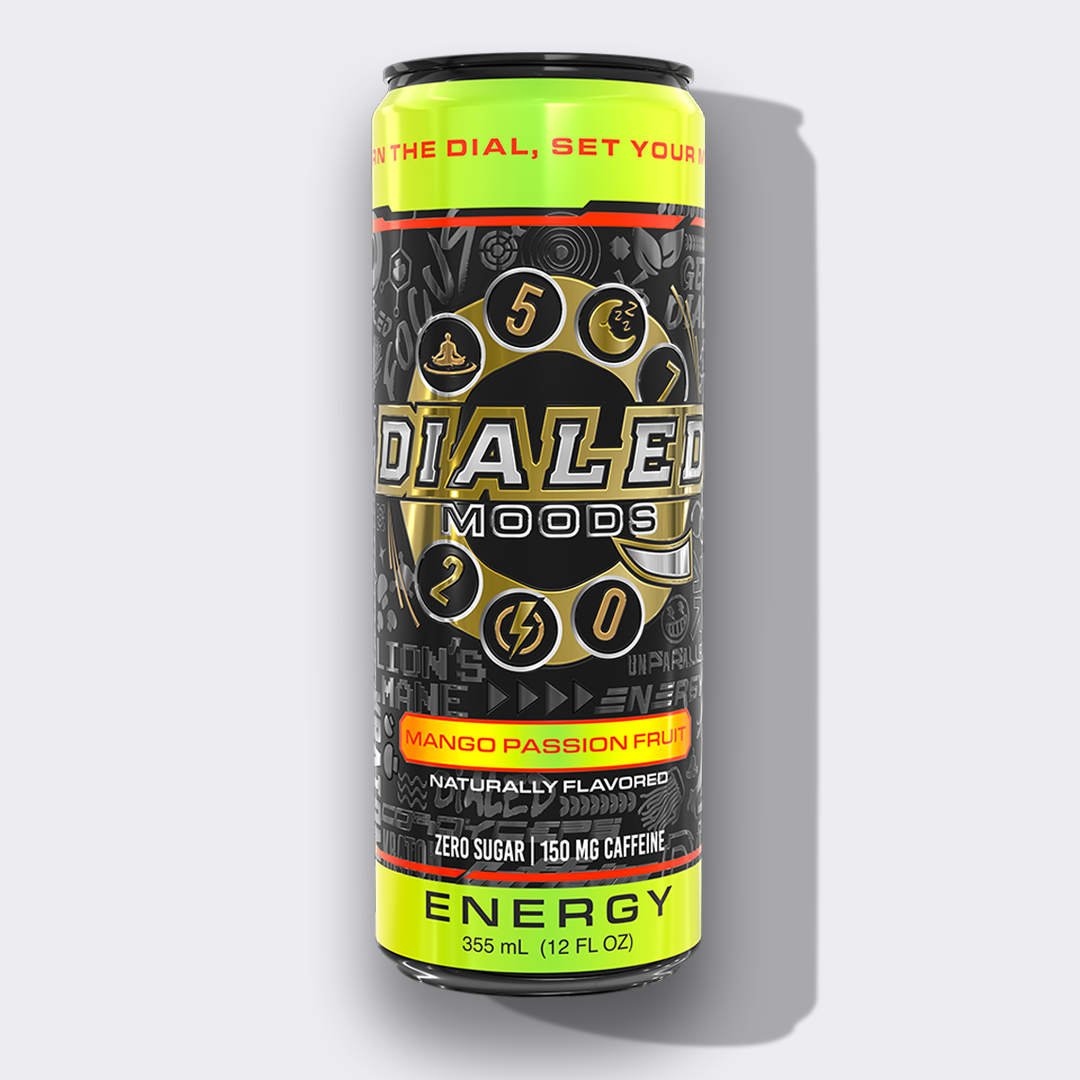 Dialed Moods - Kratom + Mushroom Energy Drink 150mg Caffeine 355mL