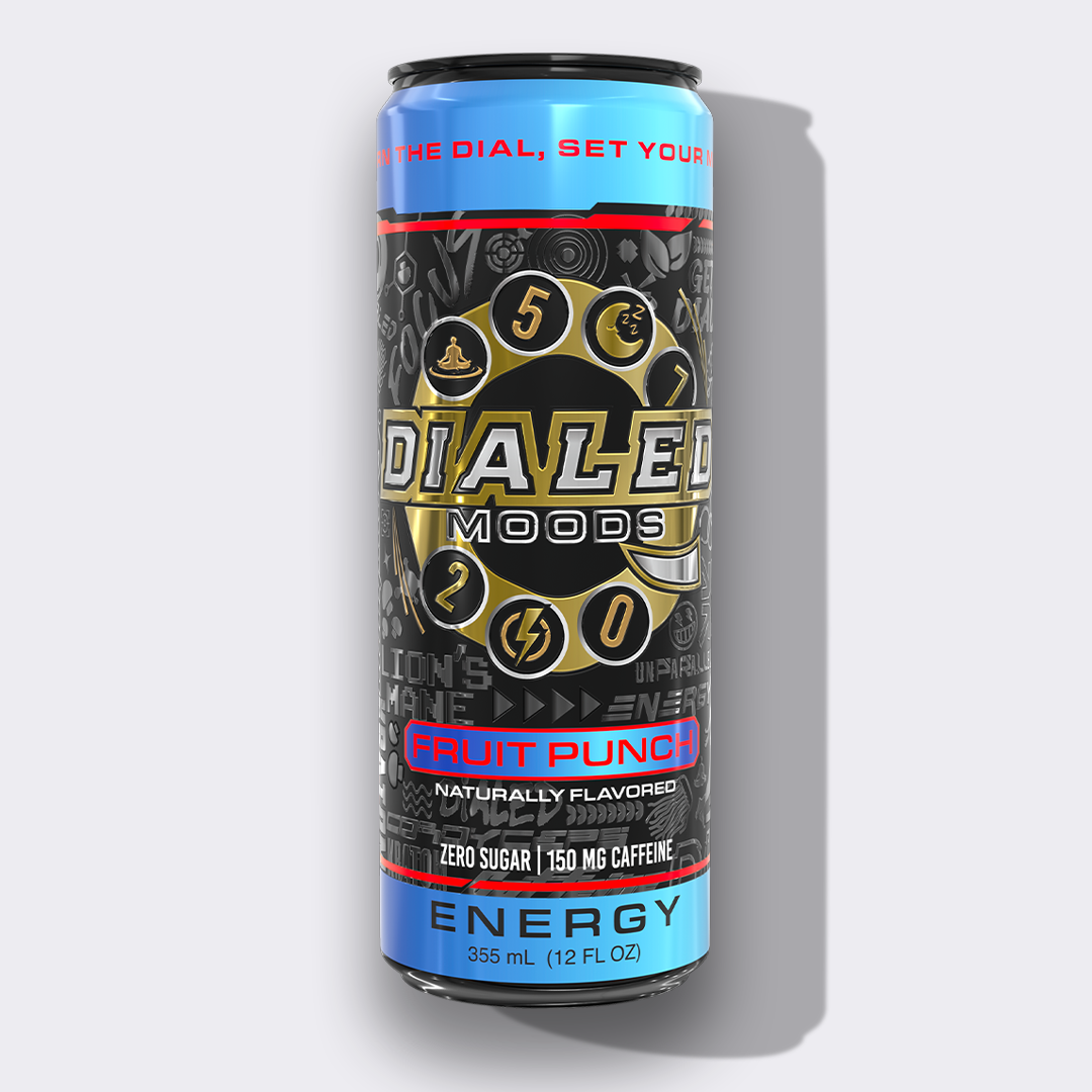 Dialed Moods - Kratom + Mushroom Energy Drink 150mg Caffeine 355mL