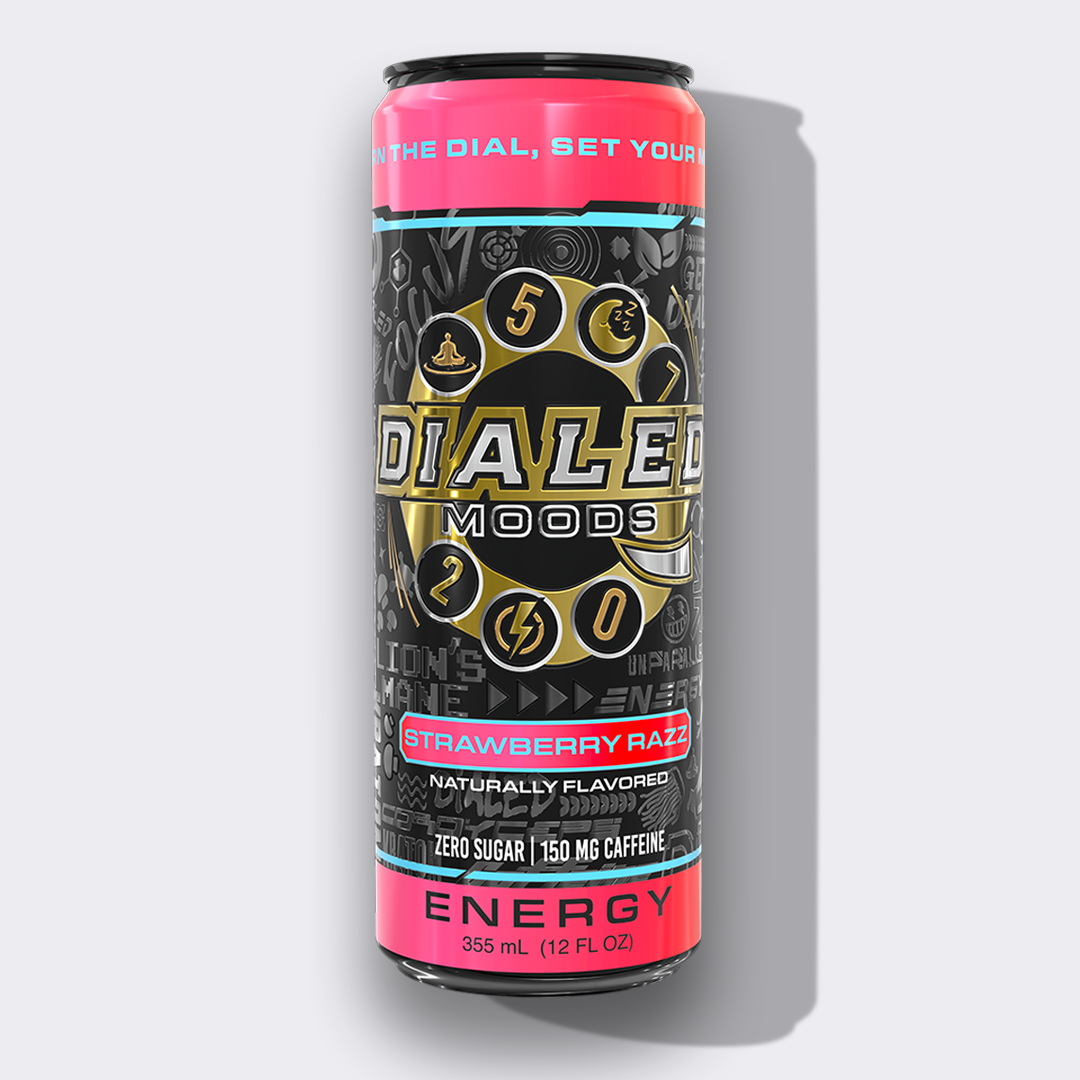 Dialed Moods - Kratom + Mushroom Energy Drink 150mg Caffeine 355mL