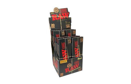 Raw - Pre Rolled Cones Black
