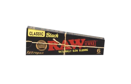 Raw - Pre Rolled Cones Black